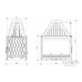 Каминная топка Invicta 700 Grande Vision Double Face Каминная топка Invicta 700 Grande Vision Double Face