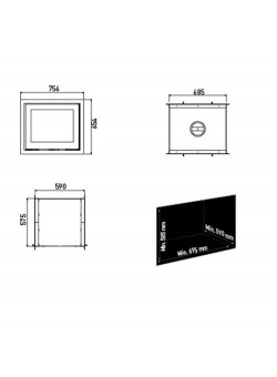 Каминная топка Lotus H570 T