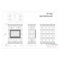 Изразцовый камин Истра КимрПечь центральный однотонный А  Изразцовый камин Истра КимрПечь центральный однотонный А