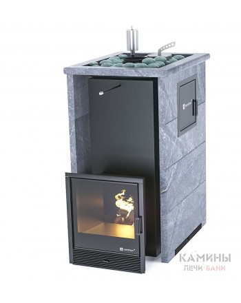 Печь ИзиСтим «ГЕЛЕНДЖИК» М2 В ТРЕХСТОРОННЕМ КОЖУХЕ С ОТКРЫТЫМ ВЕРХОМ