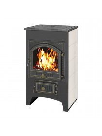Печь-камин Везувий ПК-01(205) С ПЛИТОЙ БЕЖЕВЫЙ