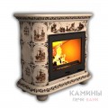 Изразцовый камин Прованс КимрПечь центральный Художественный Изразцовый камин Прованс КимрПечь центральный Художественный