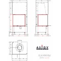 Каминная топка АСТОВ П2С 6057 L/P