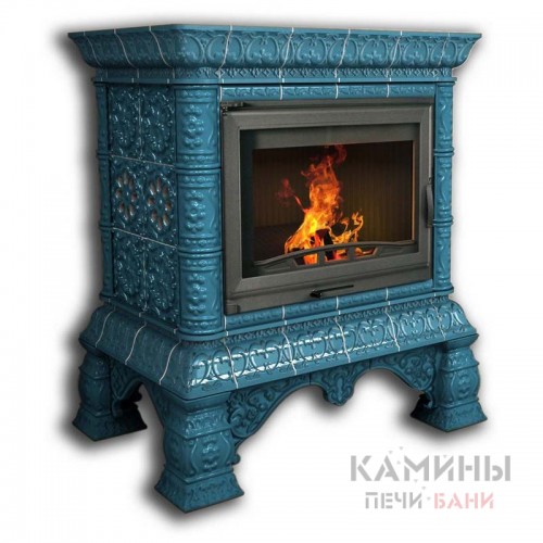 Изразцовый камин Кострома КимрПечь угловой однотонный В Изразцовый камин Кострома КимрПечь угловой однотонный В