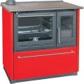 Отопительно-варочная печь Plamen 850 Glas красный цвет Отопительно-варочная печь Plamen 850 Glas красный цвет