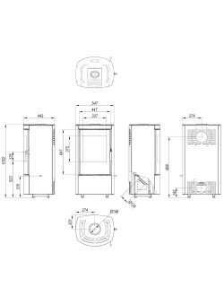 Печь-камин DEFRO HOME CERES
