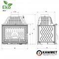 Каминная топка KAWMET W17 Dekor 16.1 kW EKO