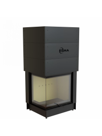 Каминная топка ТермоСфера 2С 57(44)/54-UP L