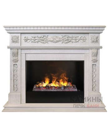 Электрокамин RealFlame Estella 26 WT 3D Cassette 630 + Black вставка