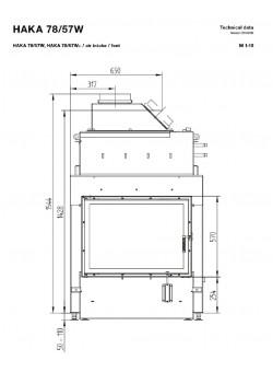 Каминная топка Hoxter HAKA 78/57W