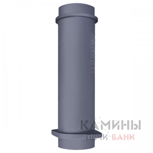 Чугунная ВЕРХНЯЯ труба для шибера 115/500мм Чугунная ВЕРХНЯЯ труба для шибера 115/500мм