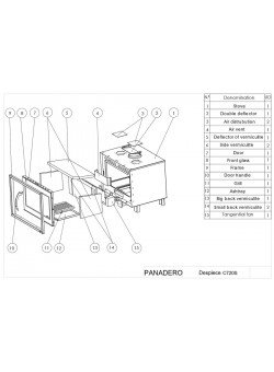 Топка Panadero C-720-S