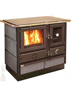 Печь-камин MBS Super Thermo Magnum S (с водяным контуром, с камнем) 