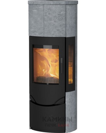 Печь-камин Lotus PRIO M - with side glass panel
