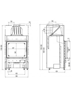 Каминная топка Austroflamm 55x45 K 2.0