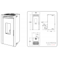 Печь-камин Invicta Teramo 17 Pellet Stove Красная (с водяным контуром) на пеллетах Печь-камин Invicta Teramo 17 Pellet Stove Красная (с водяным контуром) на пеллетах