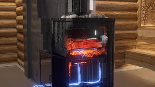 Схема работы печи Южная от компании Изистим/EASYSTEAM