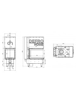 Каминная топка DEFRO HOME INTRA SM U G
