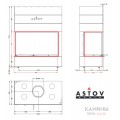 Каминная топка АСТОВ П2С 12570 L/P Каминная топка АСТОВ П2С 12570 L/P