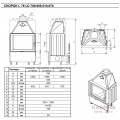 Каминная топка KOBOK Chopok L 78, LD 780×570