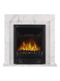 Каминокомплект: Очаг Electrolux EFP/P-1020LS, портал Simple Classic белый мрамор