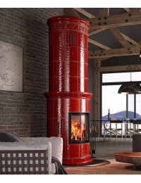Изразцовая печь круглая Классическая