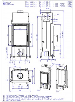 Каминная топка Romotop IMPRESSION 2g 42.60.01 двойное стекло