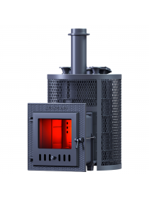 Печь Авангард ЗК 25 (М) Ураган в круглой сетке