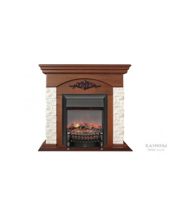 Электрокамин Neapolis NT с очагом Fobos Lux BL RC