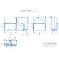 Каминная топка Экокамин ВЕГА 1000 TB туннельная черный шамот Каминная топка Экокамин ВЕГА 1000 TB туннельная черный шамот