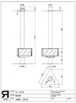 Печь-камин ROCAL Born 