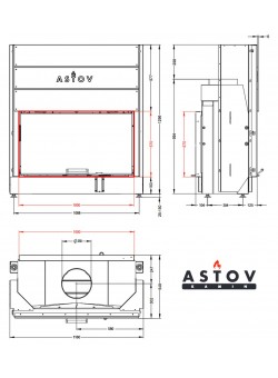 Каминная топка АСТОВ ПТ 10057