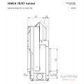 Каминная топка Hoxter HAKA 78/57T
