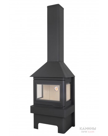 Камин ПРАГА 3 стекла