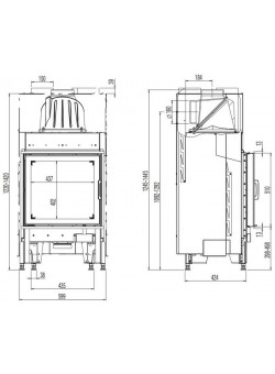 Каминная топка Austroflamm 55x51 K 2.0