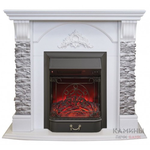 Электрокамин RealFlame Athena GR WT с Majestic Lux BL RC Электрокамин RealFlame Athena GR WT с Majestic Lux BL RC