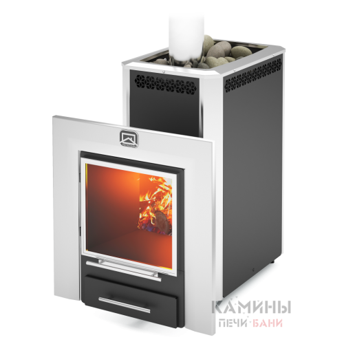 Дровяная печь для бани Теплодар Сибирь 20 ЛРК Панорама