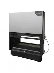 Каминная топка ВЕГА 1000 TB туннельная черный шамот