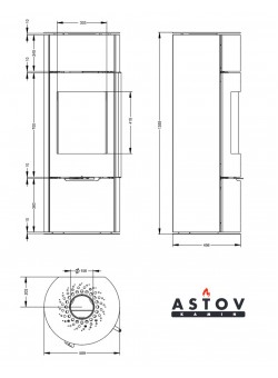 Камин Астов R1 L