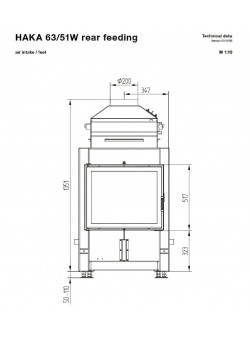 Каминная топка Hoxter HAKA 63/51Wa