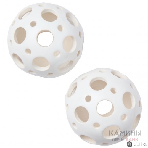 Шары белые с отверстиями двух размеров 2 шт (ZeFire)