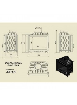 Каминная топка Kratki Antek/150