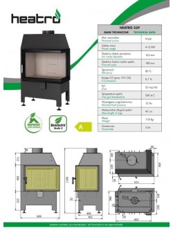 Каминная топка Heatro 55P