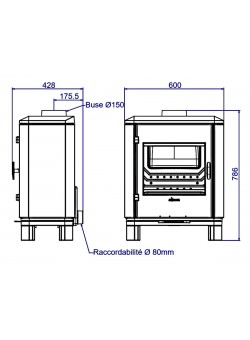 Печь-камин Invicta Carolo Zen