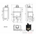 Каминная топка Kratki MBZ/L/BS (угловое стекло слева) Каминная топка Kratki MBZ/L/BS (угловое стекло слева)