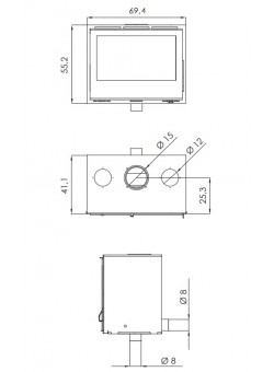 Каминная топка CARBEL I 70