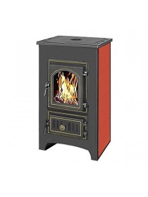 Печь-камин Везувий ПК-01 (270) С ПЛИТОЙ КРАСНЫЙ