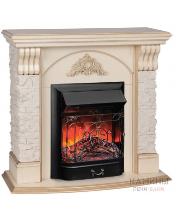 Электрокамин Athena WT с Majestic Lux Black RC