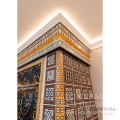 Изразцовый камин "Византия" с расписным панно. Топка Астов ПС15057