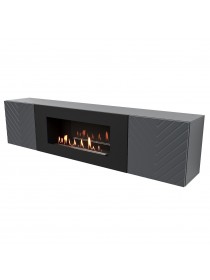 Тумба с биокамином Firelight BFP-P1700V графит